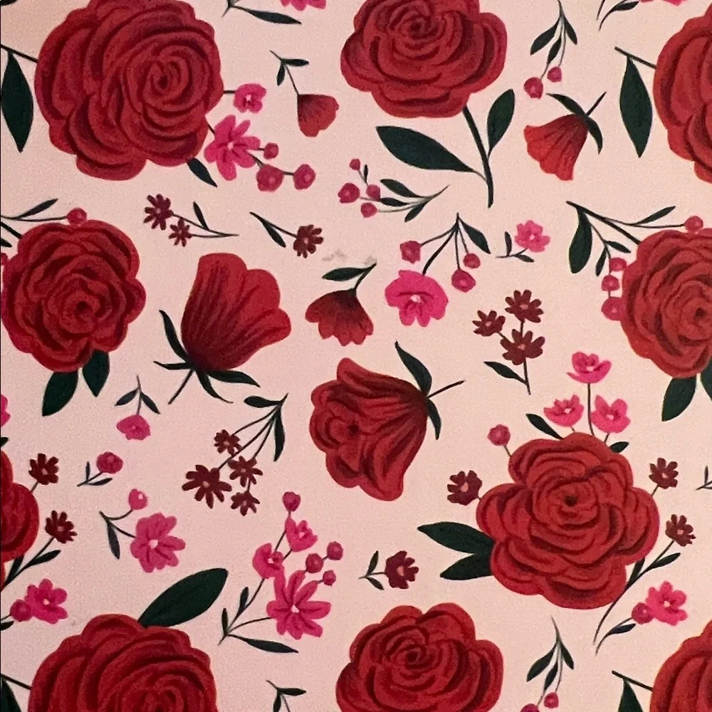 Floral Pink and Red Notebook Journal Diary NWT